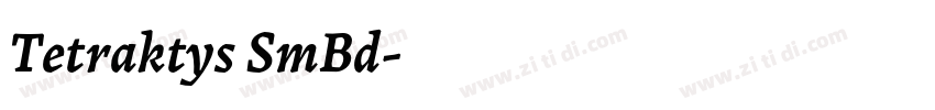 Tetraktys SmBd字体转换